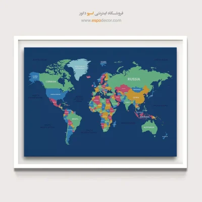 تابلو نقشه جهان