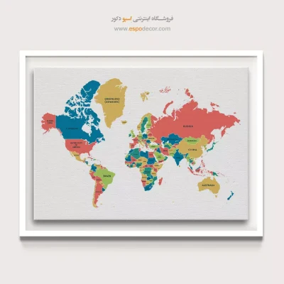 تابلو نقشه جهان