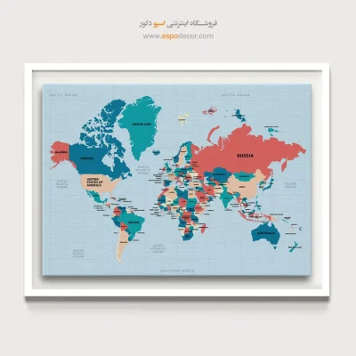 تابلو نقشه جهان