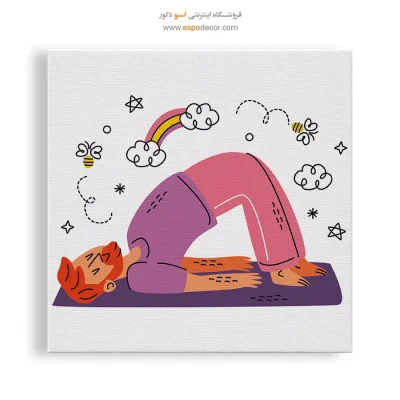 تابلو بوم یوگا با طراحی آرامش‌دهنده