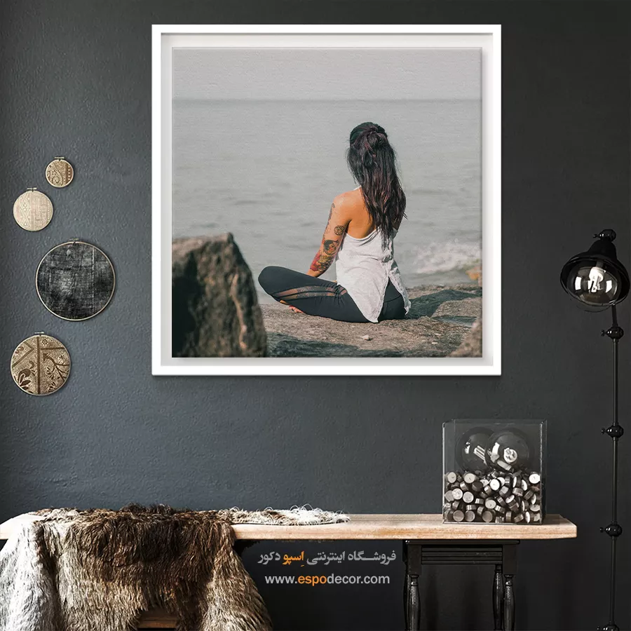 تابلو بوم طبیعی - آشا – تابلو یوگا - اسپو دکور