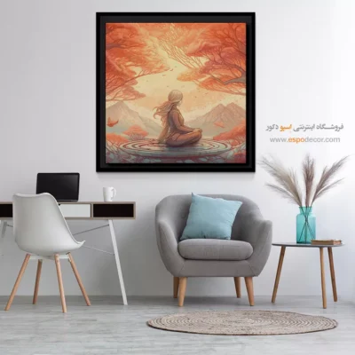 تابلو بوم با طرح‌های مدرن - تِیا – تابلو یوگا - اسپو دکور