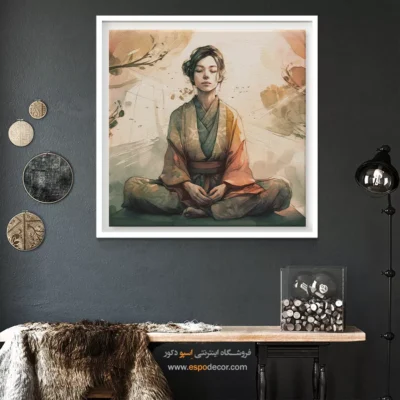 تابلو بوم برای مدیتیشن - نورا – تابلو یوگا - اسپو دکور