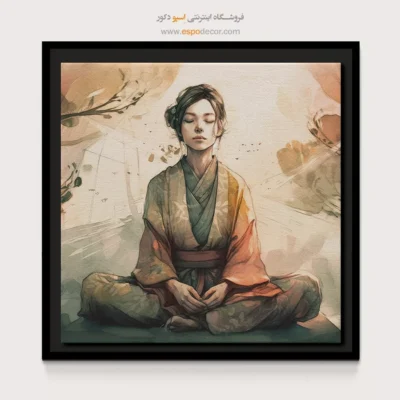 تابلو بوم برای مدیتیشن - نورا – تابلو یوگا - اسپو دکور