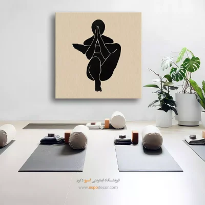 فضای داخلی آرامش با تابلو بوم