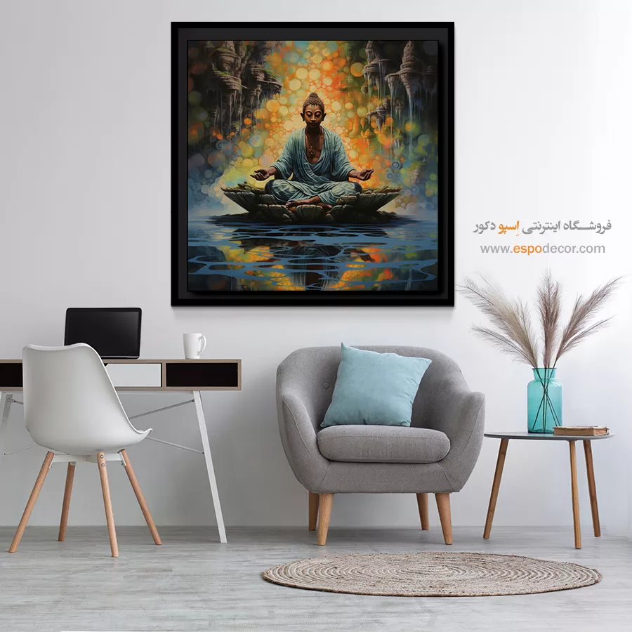 خرید تابلو بوم با کیفیت - ساویرا – تابلو یوگا - اسپو دکور