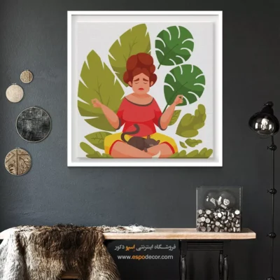 تابلو بوم هنر یوگا - ساهاسرا – تابلو یوگا - اسپو دکور