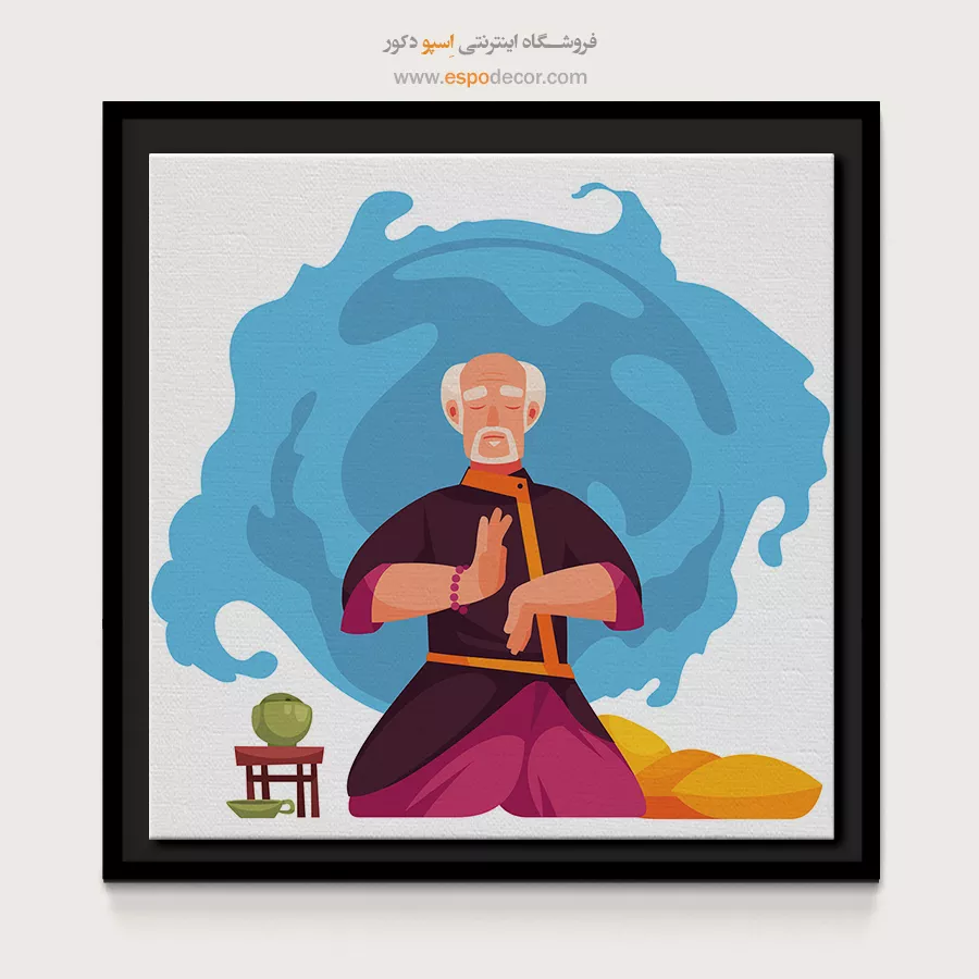 تابلو یوگا مینیمالیستی - ترییوگا – تابلو یوگا - اسپو دکور