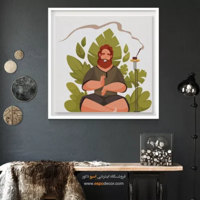 تزیین اتاق یوگا - آگنی – تابلو یوگا - اسپو دکور