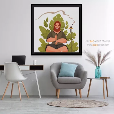 تزیین اتاق یوگا - آگنی – تابلو یوگا - اسپو دکور