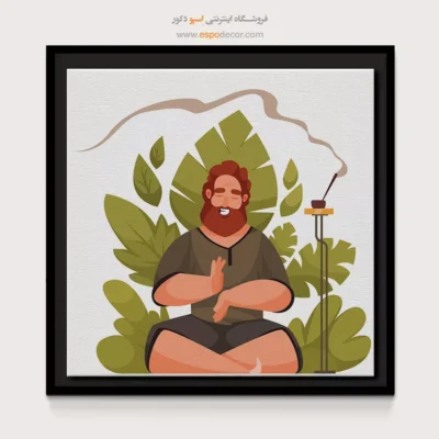 تزیین اتاق یوگا - آگنی – تابلو یوگا - اسپو دکور