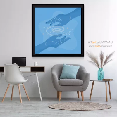 تابلو بوم هنری و آرامش‌بخش - کِوا – تابلو یوگا - اسپو دکور