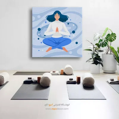 تابلو بوم یوگا با طرح زنانه