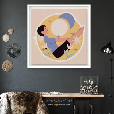 تابلو یوگا با طرح طبیعی - ریوشا – تابلو یوگا - اسپو دکور