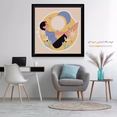 تابلو یوگا با طرح طبیعی - ریوشا – تابلو یوگا - اسپو دکور