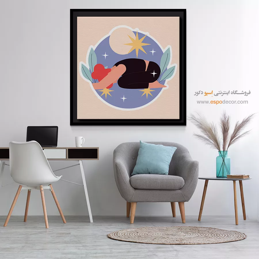 تابلو یوگا با طراحی خاص - اِوِرا – تابلو یوگا - اسپو دکور