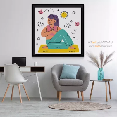 تابلو بوم برای استراحتگاه - ویدرا – تابلو یوگا - اسپو دکور