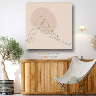 تابلو بوم برای اتاق تمرین - لیوران – تابلو یوگا - اسپو دکور