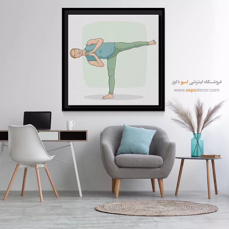 خرید تابلو پوزیشن یوگا - ویدان – تابلو یوگا - اسپو دکور
