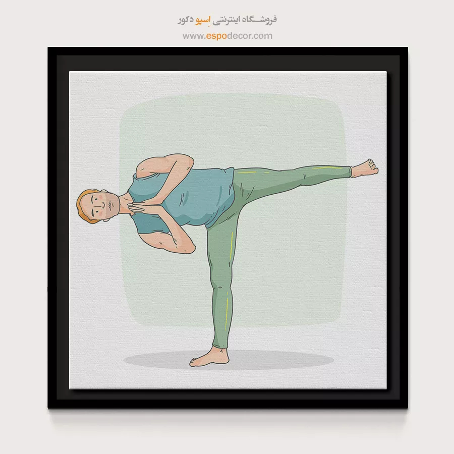 خرید تابلو پوزیشن یوگا - ویدان – تابلو یوگا - اسپو دکور